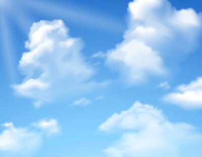 Free Vector | Sky with clouds