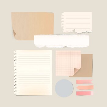 Free Vector | Stationery template set