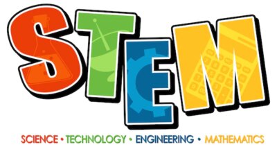 Free Vector | Stem education logo banner on white background