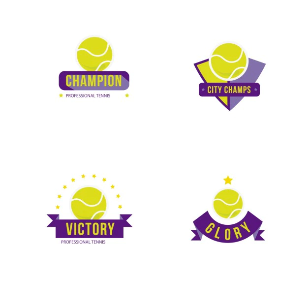 Free Vector | Tennis badges