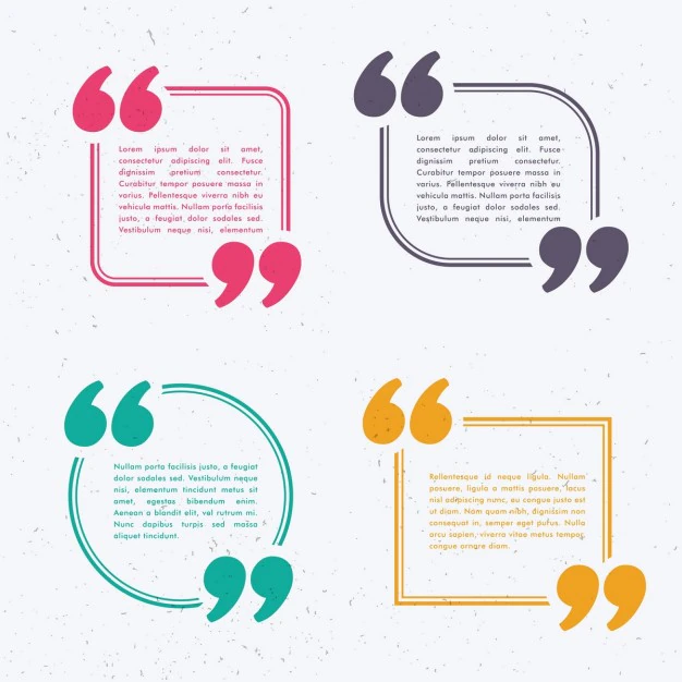 Free Vector | Text templates with colored frames