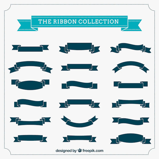 Free Vector | The ribbon collection