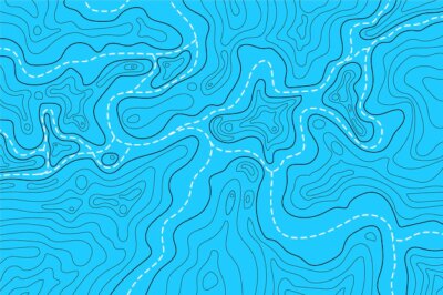 Free Vector | Topographic map contour lines water colours