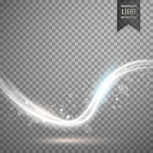 Free Vector | Transparent white bokeh light effect