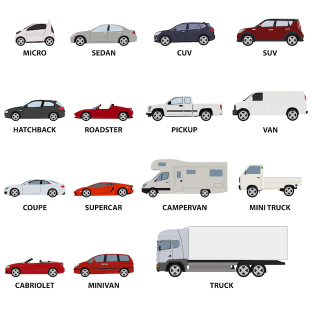 Free Vector | Transport vehicles collection