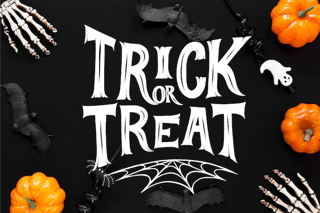 Free Vector | Trick ot treat lettering concept