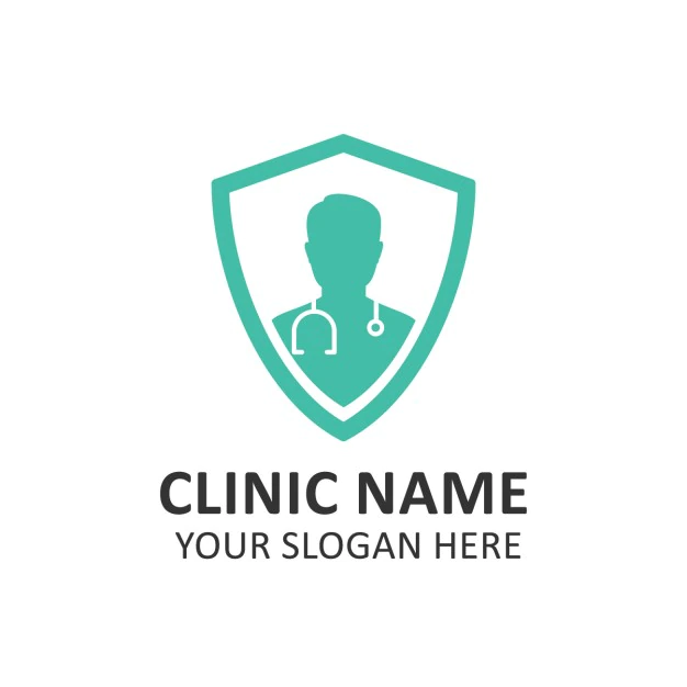 Free Vector | Turquoise hospital logo template