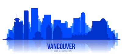 Free Vector | Vancouver city skyline