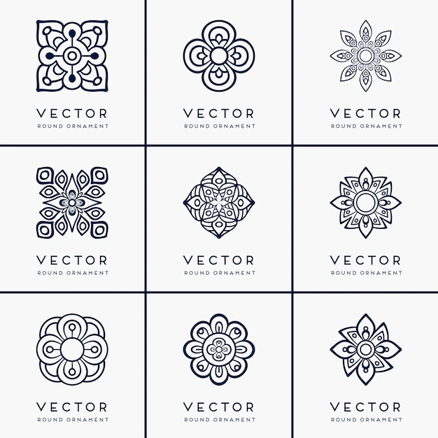 Free Vector | Vector ethnic mandala