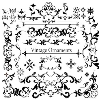 Free Vector | Vintage flourish ornament frame vector