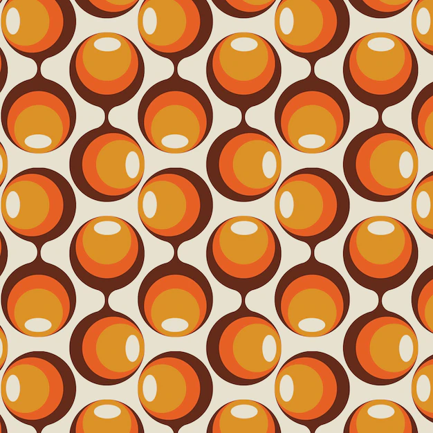 Free Vector | Vintage geometric groovy pattern