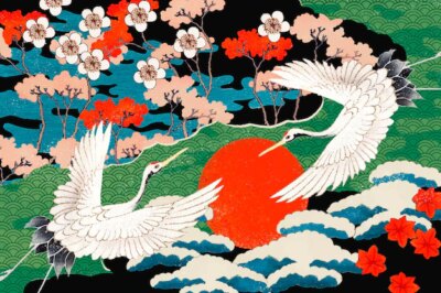 Free Vector | Vintage japanese art pattern illustration