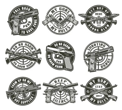 Free Vector | Vintage military labels