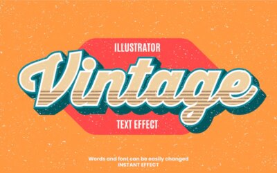 Free Vector | Vintage text effect