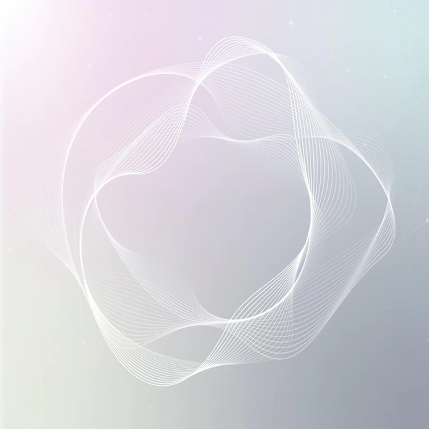 Free Vector | Virtual assistant technology vector irregular circle shape in white