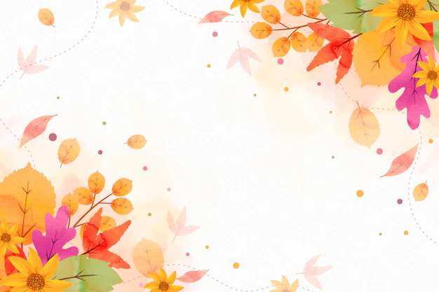 Free Vector | Watercolor autumnal background with empty space