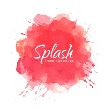 Free Vector | Watercolor  hand paint splash