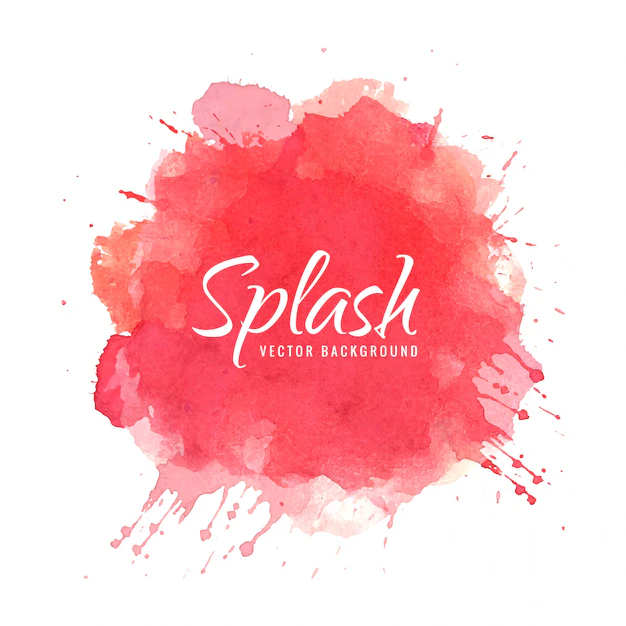 Free Vector | Watercolor  hand paint splash