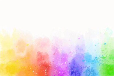 Free Vector | Watercolor rainbow background design