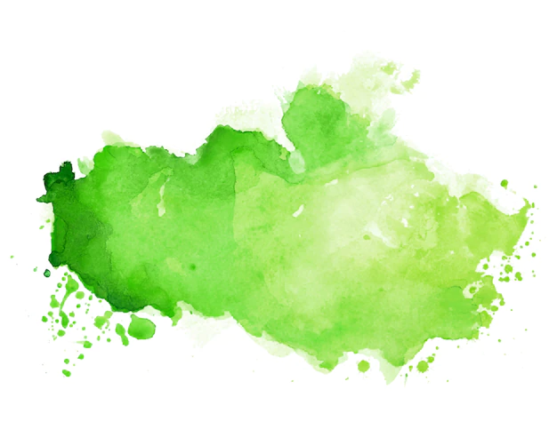 Free Vector | Watercolor stain texture in green color shade