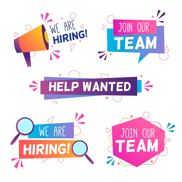 Free Vector | We are hiring banners