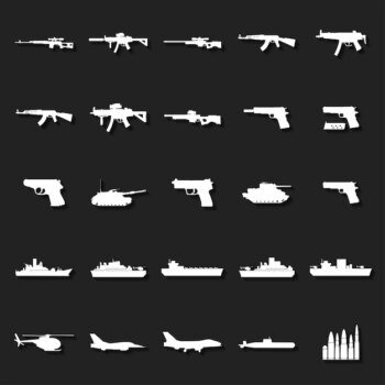 Free Vector | Weapon icons