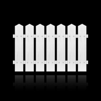 Free Vector | White fence tile