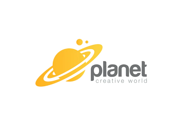 Free Vector | World travel planet logo    . negative space style.