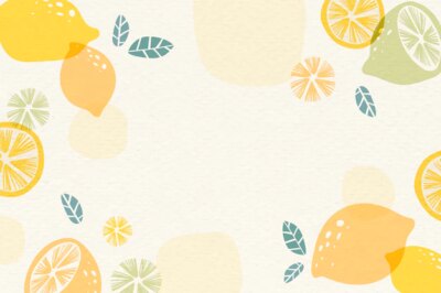 Free Vector | Yellow lemon background