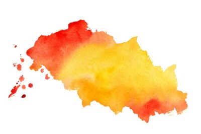 Free Vector | Yellow orange watercolor stain texture background vector illustration