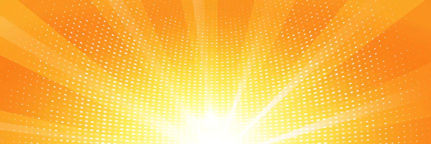 Free Vector | Yellow sun burst with distorted wrap halftone