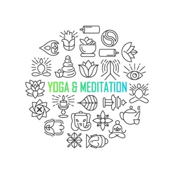 Free Vector | Zen meditation quote on organic texture background