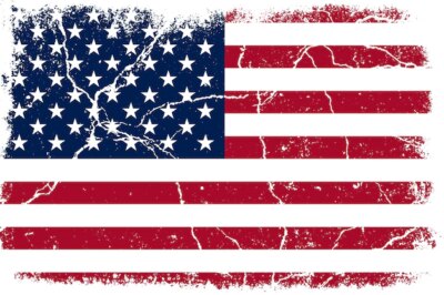 Free Vector | Flat design grunge american flag background