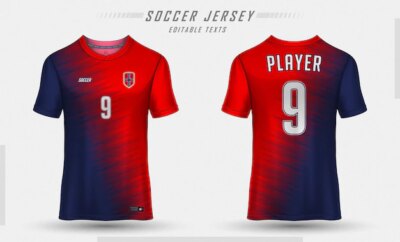 Free Vector | Soccer jersey template sport t shirt design