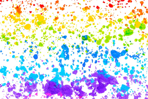 Free Vector | Rainbow background vector with wax melted crayon art