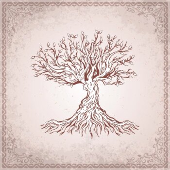 Free Vector | Hand drawn tree life