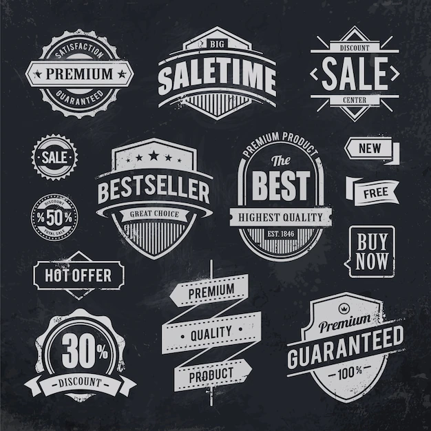 Free Vector | Vintage badge collection