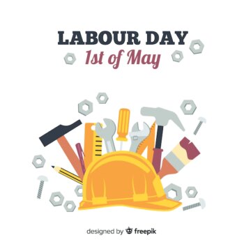 Free Vector | Flat labor day background
