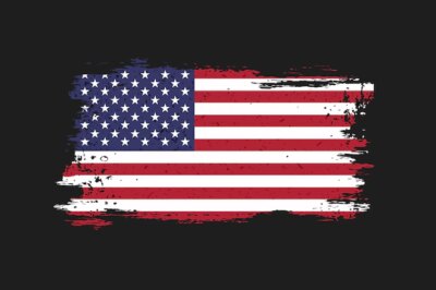 Free Vector | Flat design grunge american flag