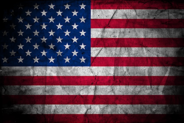 Free Vector | Flat design grunge american flag