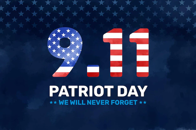 Free Vector | Watercolor 9.11 patriot day background