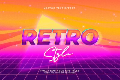 Free Vector | Retro text effect