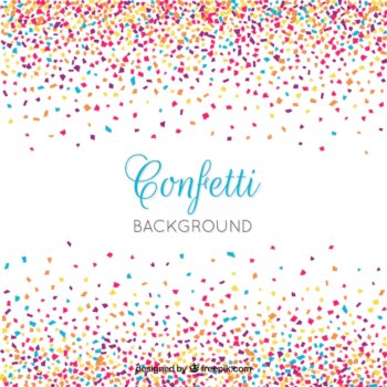 Free Vector | Colorful confetti background in flat style