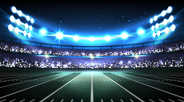 Free Vector | Realistic american football stadium