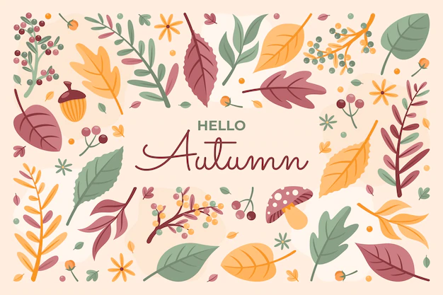 Free Vector | Flat background for autumn