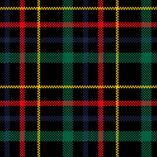 Free Vector | Flat christmas plaid pattern design