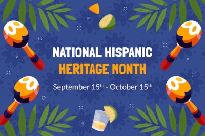 Free Vector | Flat background for national hispanic heritage month