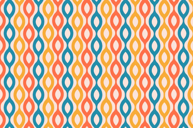 Free Vector | Geometric groovy pattern