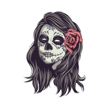 Free Vector | Mexican skull design