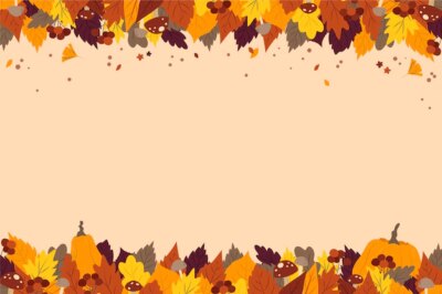 Free Vector | Flat background for autumn celebration